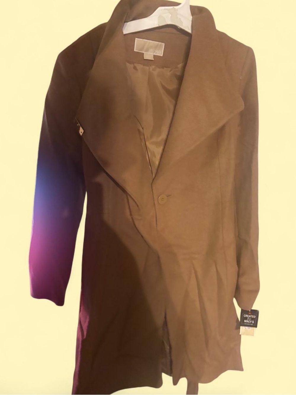MICHAEL Michael Kors Brown Long Trench Coat